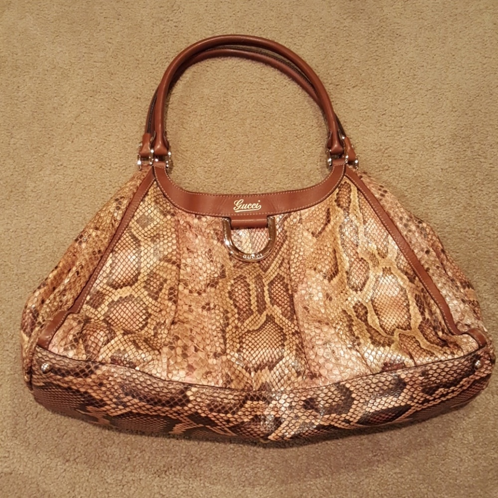Authentic Gucci Tote. Python. - image 1